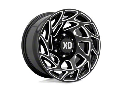 XD Onslaught Gloss Black Milled 6-Lug Wheel; 20x9; 0mm Offset (99-06 Silverado 1500)