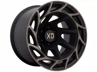 XD Onslaught Satin Black with Bronze Tint 6-Lug Wheel; 20x12; -44mm Offset (99-06 Silverado 1500)