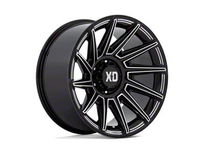 XD Specter Gloss Black Milled 6-Lug Wheel; 20x10; -18mm Offset (99-06 Silverado 1500)