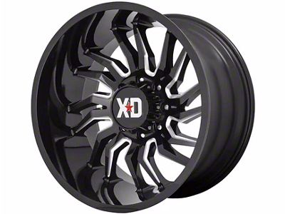 XD Tension Gloss Black Milled 6-Lug Wheel; 20x10; -18mm Offset (99-06 Silverado 1500)