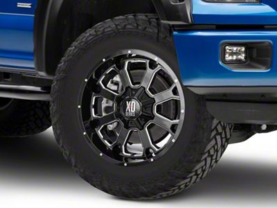 XD Buck 25 Gloss Black Milled 6-Lug Wheel; 20x9; 0mm Offset (15-20 F-150)