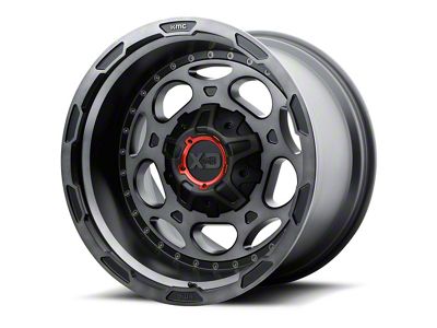 XD DemoDog Satin Black with Gray Tint 6-Lug Wheel; 20x9; 18mm Offset (23-25 Canyon)