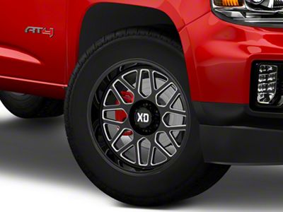 XD Grenade 2 Gloss Black Milled 6-Lug Wheel; 18x9; 18mm Offset (15-22 Canyon)