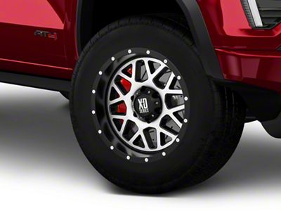 XD Grenade Satin Black Machined 6-Lug Wheel; 18x9; 18mm Offset (23-25 Canyon)