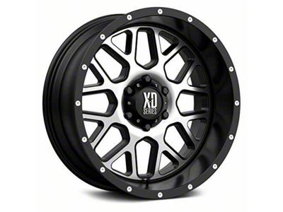 XD Grenade Satin Black Machined 6-Lug Wheel; 20x9; 18mm Offset (23-24 Canyon)