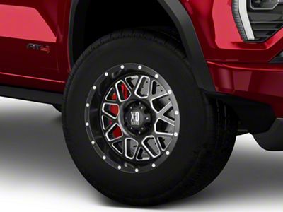 XD Grenade Satin Black Milled 6-Lug Wheel; 17x8.5; 0mm Offset (23-26 Canyon)