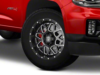 XD Grenade Satin Black Milled 6-Lug Wheel; 18x9; 18mm Offset (15-22 Canyon)
