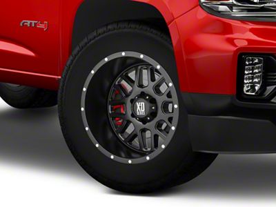XD Grenade Satin Black 6-Lug Wheel; 18x9; 18mm Offset (15-22 Canyon)