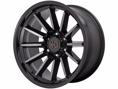 XD Luxe Gloss Black Machined with Gray Tint 6-Lug Wheel; 17x9; 18mm Offset (23-24 Canyon)