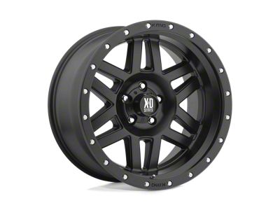 XD Machete Satin Black with Reinforcing Ring 6-Lug Wheel; 17x8; 20mm Offset (23-26 Canyon)
