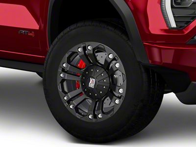 XD Monster Matte Black 6-Lug Wheel; 18x9; -12mm Offset (23-25 Canyon)