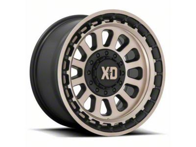XD Omega Satin Black with Bronze Tint 6-Lug Wheel; 17x9; 18mm Offset (23-25 Canyon)