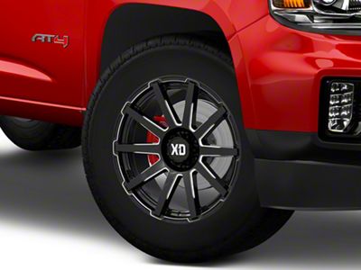 XD Outbreak Gloss Black Milled 6-Lug Wheel; 18x9; 12mm Offset (15-22 Canyon)
