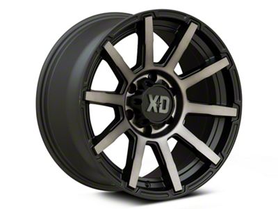 XD Outbreak Satin Black with Gray Tint 6-Lug Wheel; 22x10; -18mm Offset (23-24 Canyon)