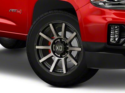 XD Outbreak Satin Black with Gray Tint 6-Lug Wheel; 20x9; 30mm Offset (15-22 Canyon)
