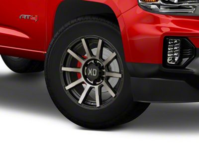 XD Outbreak Satin Black with Gray Tint 6-Lug Wheel; 18x9; 12mm Offset (15-22 Canyon)