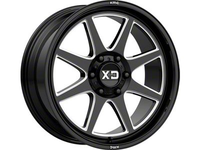 XD Pike Gloss Black Milled 6-Lug Wheel; 22x10; -18mm Offset (23-26 Canyon)
