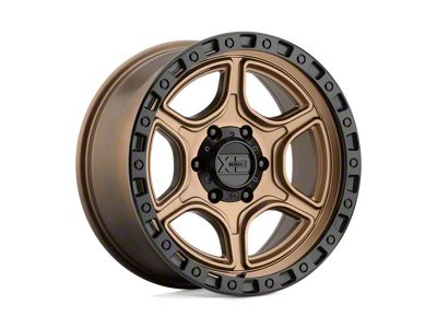 XD Portal Satin Bronze with Satin Black Lip 6-Lug Wheel; 18x8.5; 18mm Offset (15-22 Canyon)