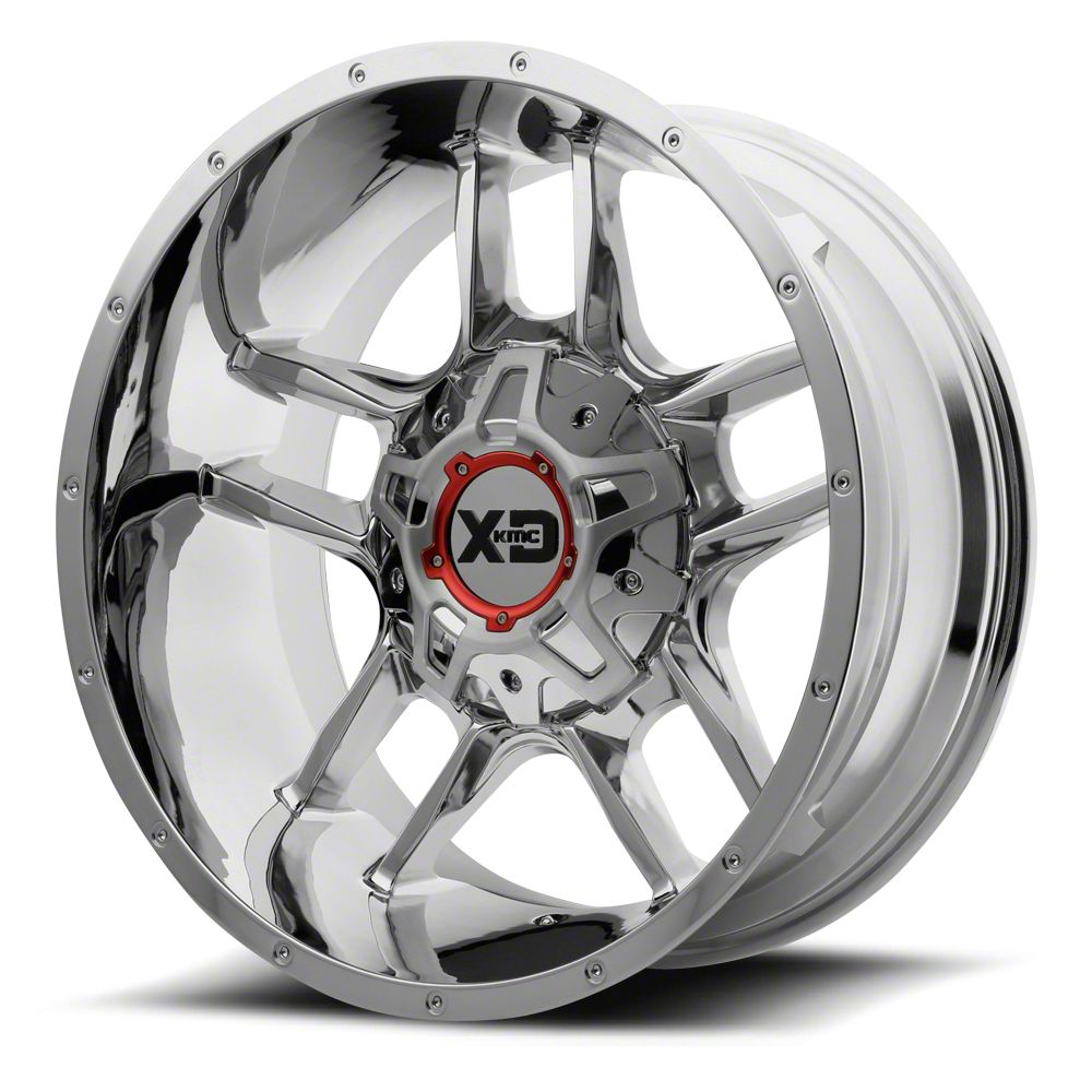 XD Silverado Clamp Chrome 6-Lug Wheel - 20x12; -44mm Offset ...