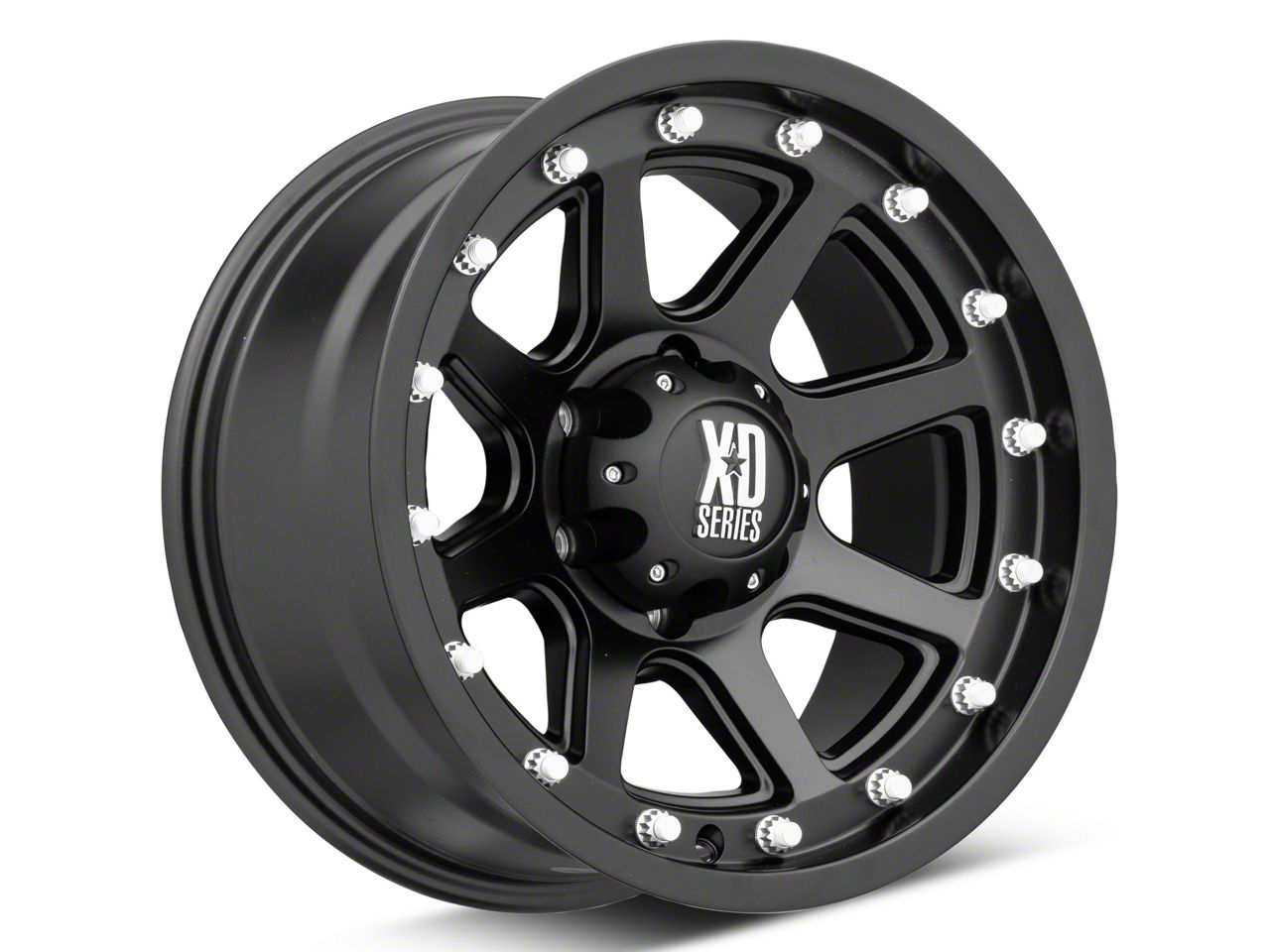 XD Colorado Addict Matte Black 6-Lug Wheel; 17x9; -12mm Offset