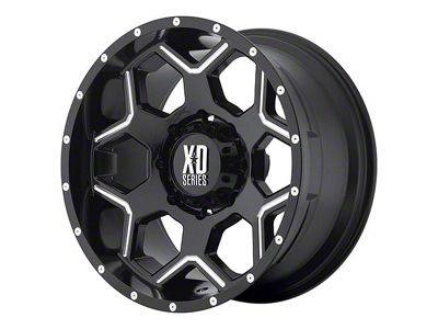XD Crux Gloss Black Milled 6-Lug Wheel; 20x9; 18mm Offset (23-25 Colorado)