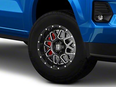 XD Grenade Satin Black Milled 6-Lug Wheel; 17x8.5; 0mm Offset (23-25 Colorado)
