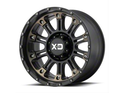 XD Hoss II Satin Black Machined Dark Tint 6-Lug Wheel; 18x9; 18mm Offset (23-25 Colorado)