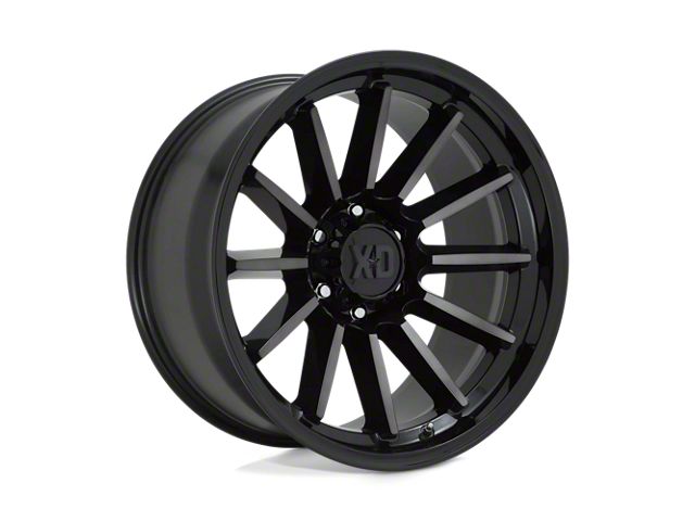 XD Luxe Gloss Black Machined with Gray Tint 6-Lug Wheel; 20x9; 18mm Offset (15-22 Colorado)