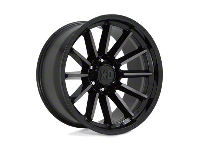 XD Luxe Gloss Black Machined with Gray Tint 6-Lug Wheel; 17x9; 18mm Offset (15-22 Colorado)