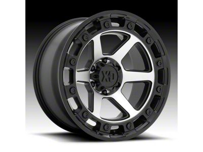 XD Raid Satin Black Machined 6-Lug Wheel; 17x9; 0mm Offset (23-25 Colorado)