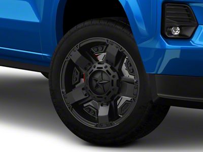 XD Rockstar II Satin Black 6-Lug Wheel; 20x9; 18mm Offset (23-25 Colorado)