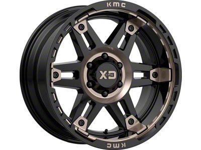 XD Spy II Satin Black with Dark Tint 6-Lug Wheel; 17x8; 18mm Offset (23-25 Colorado)
