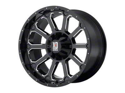 XD Bomb Gloss Black with Milled Accents 5-Lug Wheel; 18x9; 0mm Offset (05-11 Dakota)