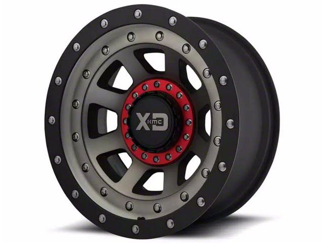 XD FMJ Satin Black with Dark Tint 5-Lug Wheel; 17x9; -12mm Offset (05-11 Dakota)