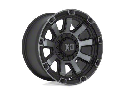 XD Gauntlet Satin Black with Gray Tint 5-Lug Wheel; 20x10; -18mm Offset (05-11 Dakota)
