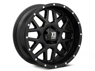 XD Grenade Satin Black 5-Lug Wheel; 17x8.5; 0mm Offset (87-90 Dakota)