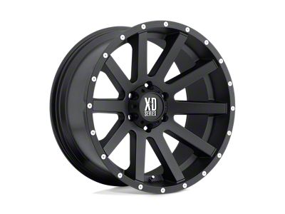 XD Heist Satin Black 6-Lug Wheel; 17x8; 35mm Offset (97-04 Dakota)