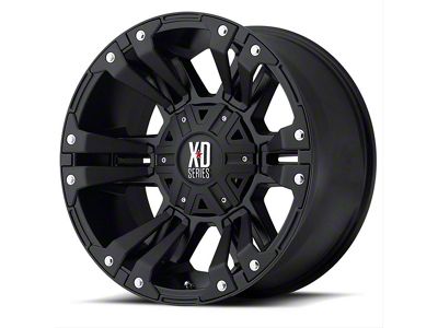 XD Monster II Matte Black 5-Lug Wheel; 17x9; -12mm Offset (87-90 Dakota)
