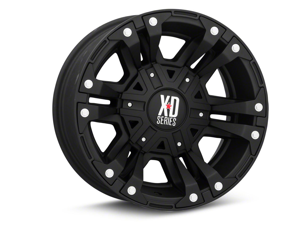 XD Dakota Monster II Matte Black 5-Lug Wheel; 17x9; -12mm Offset ...