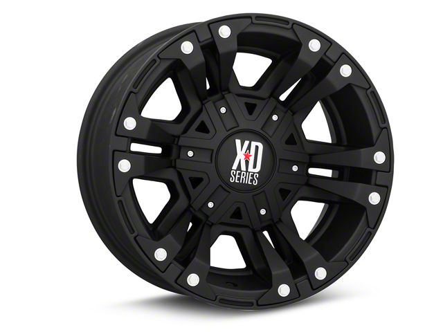 XD Dakota Monster II Matte Black 5-Lug Wheel; 17x9; -12mm Offset ...