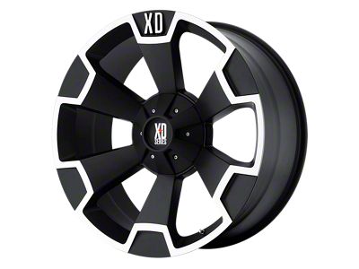 XD Thump Matte Black Machined 5-Lug Wheel; 20x9; 35mm Offset (05-11 Dakota)