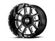 XD Delta Gloss Black Milled 6-Lug Wheel; 22x14; -76mm Offset (14-18 Sierra 1500)
