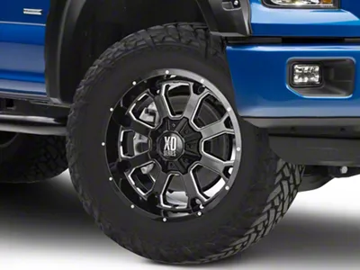 XD Buck 25 Gloss Black Milled 6-Lug Wheel; 20x10; -24mm Offset (15-20 F-150)