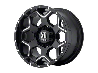 XD Crux Gloss Black Milled 6-Lug Wheel; 20x9; 18mm Offset (21-25 F-150)