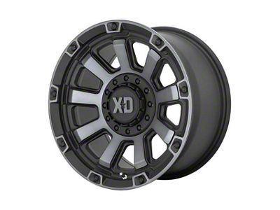 XD Gauntlet Satin Black with Gray Tint 6-Lug Wheel; 17x9; 0mm Offset (21-25 F-150)
