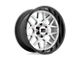 XD Grenade 2 Brushed Milled with Gloss Black Lip 6-Lug Wheel; 22x10; -18mm Offset (21-24 F-150)