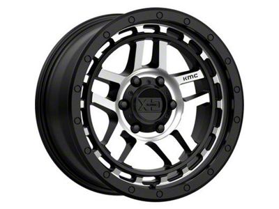 XD Recon Satin Black Machined 6-Lug Wheel; 18x8.5; 18mm Offset (21-25 F-150)