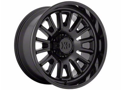 XD Rover Satin Black with Gloss Black Lip 6-Lug Wheel; 20x10; -18mm Offset (21-25 F-150)
