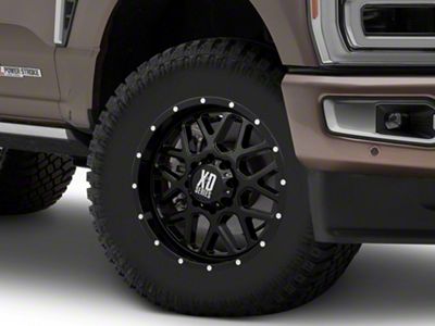 XD Grenade Satin Black 8-Lug Wheel; 18x9; 18mm Offset (23-25 F-250 Super Duty)