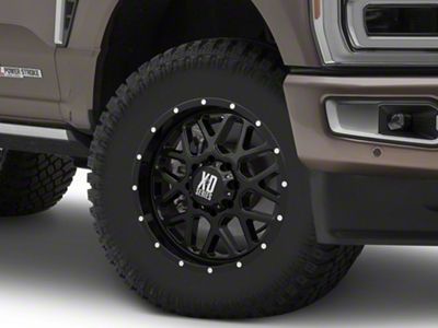 XD Grenade Gloss Black 8-Lug Wheel; 18x9; -12mm Offset (23-25 F-350 Super Duty SRW)